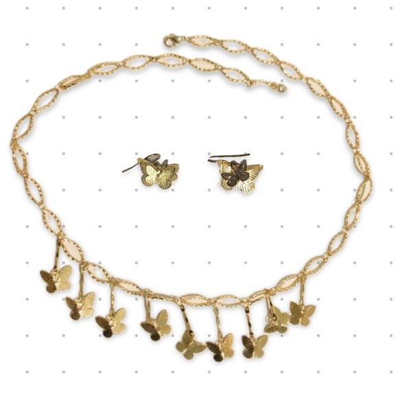 MAARRING Butterfly Jewelry Set For Women - CZ Stone Necklace, Earrings & Bracelet Gift Boxed - View #5